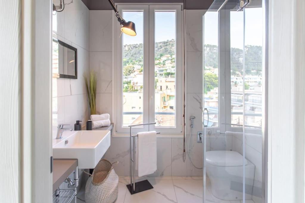 #24 Marie-Claire Suite Sea View/Balcony/Ac/5Min Port Villefranche-sur-Mer Exterior photo